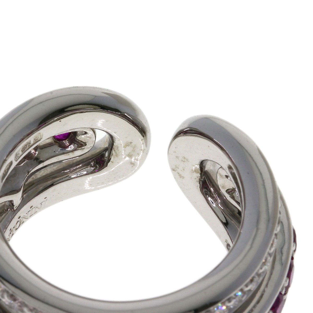ANTONINI Ruby Diamond Ring K18 White Gold Ladies [Used]