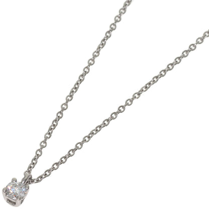 TIFFANY&Co. Solitaire Diamond Necklace Platinum PT950 Ladies [Used]