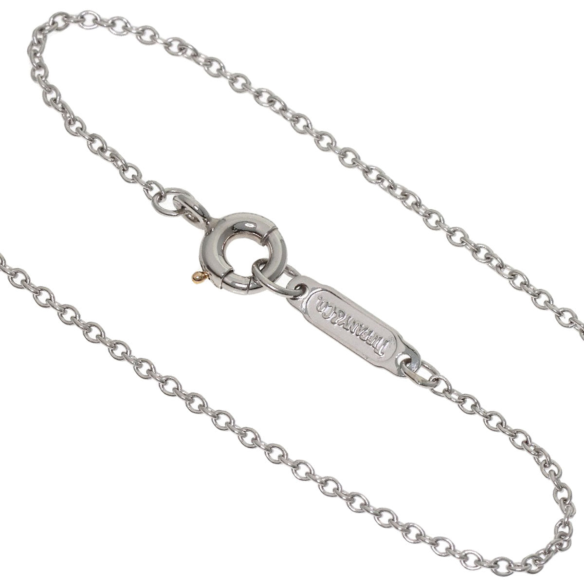 TIFFANY&Co. Solitaire Diamond Necklace Platinum PT950 Ladies [Used]