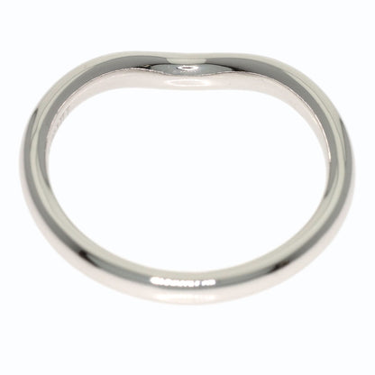 TIFFANY&Co. Curved Band Diamond Ring Platinum PT950 Ladies [Used]