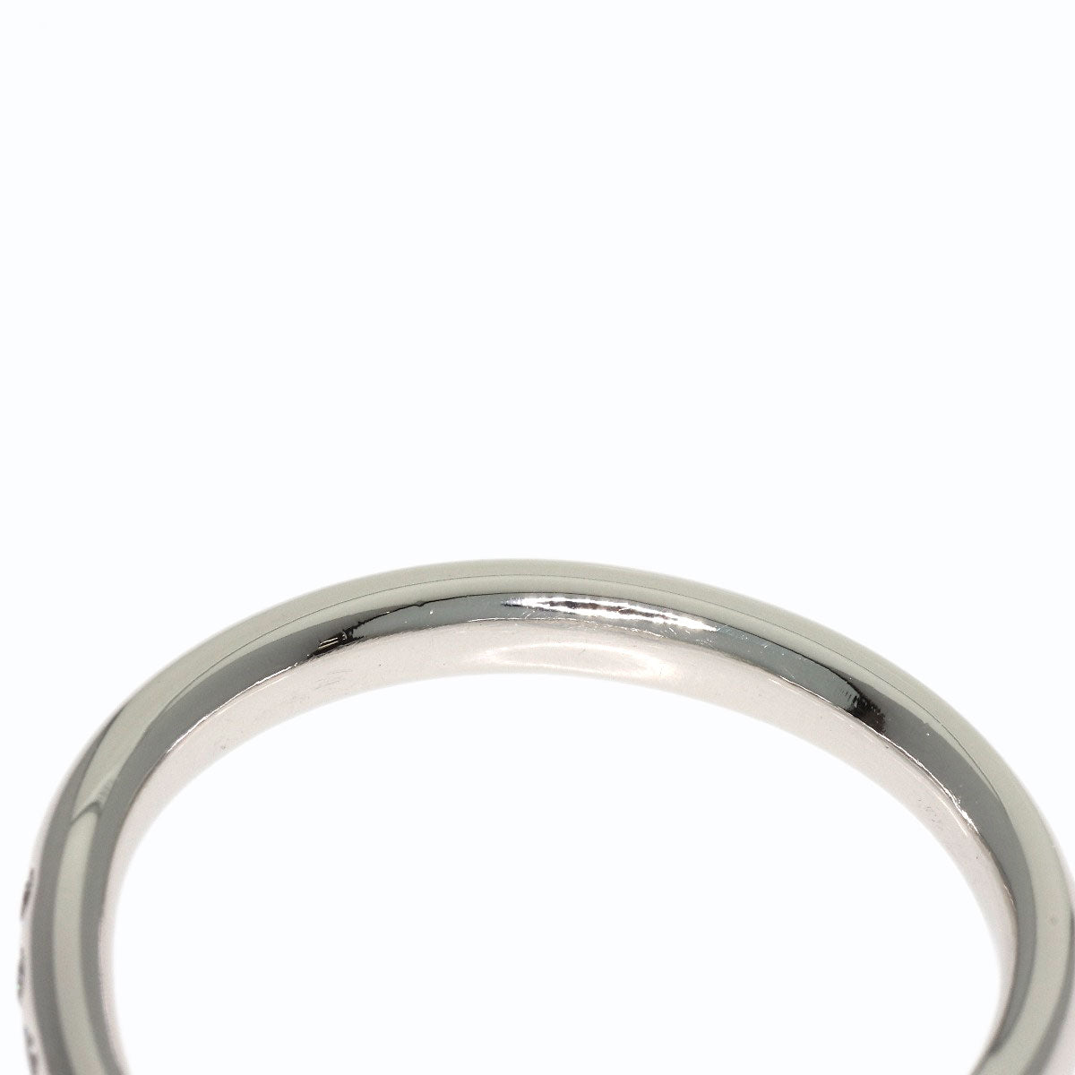 TIFFANY&Co. Curved Band Diamond Ring Platinum PT950 Ladies [Used]
