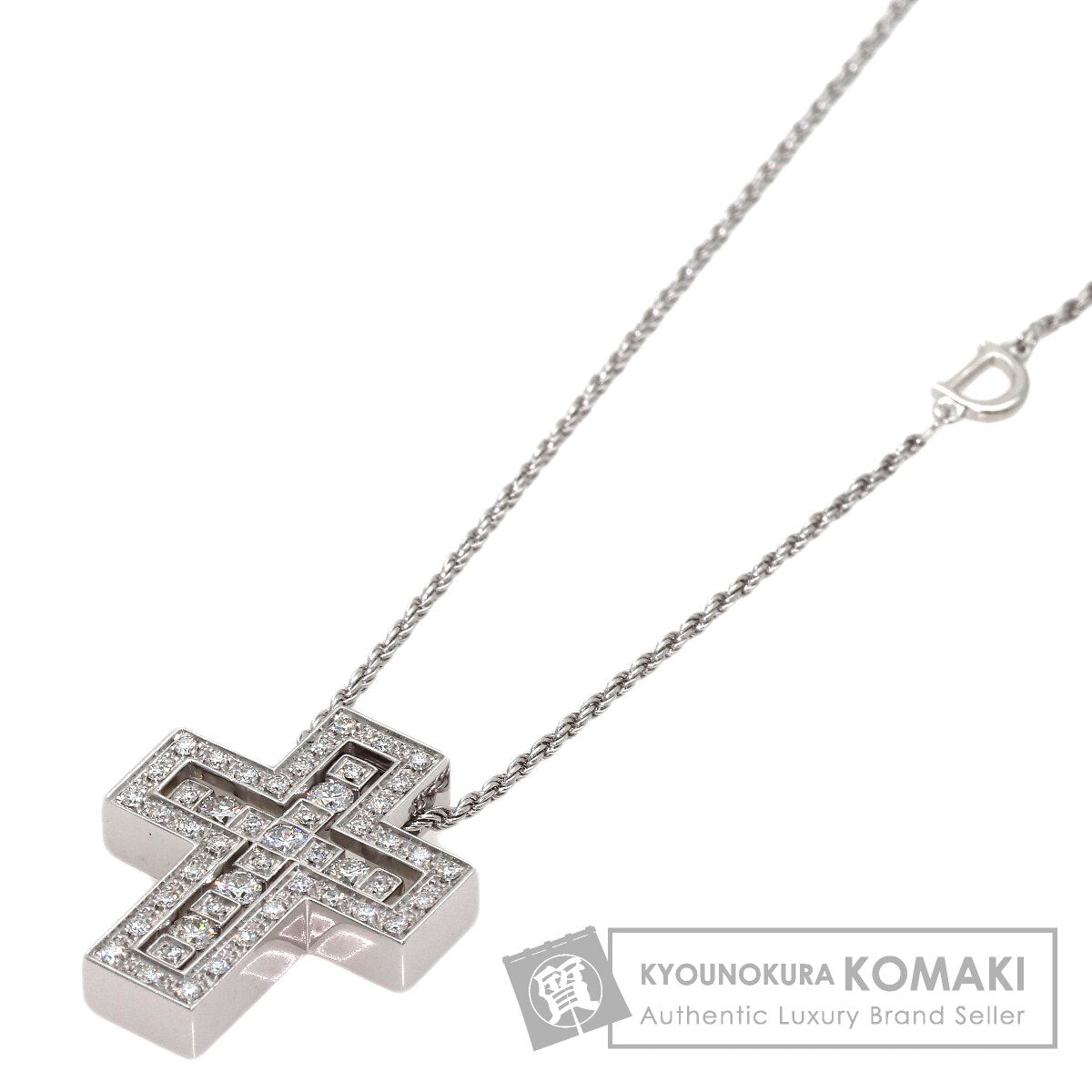 Damiani Belle Epoque S Diamond Necklace K18 White Gold Ladies [Used]