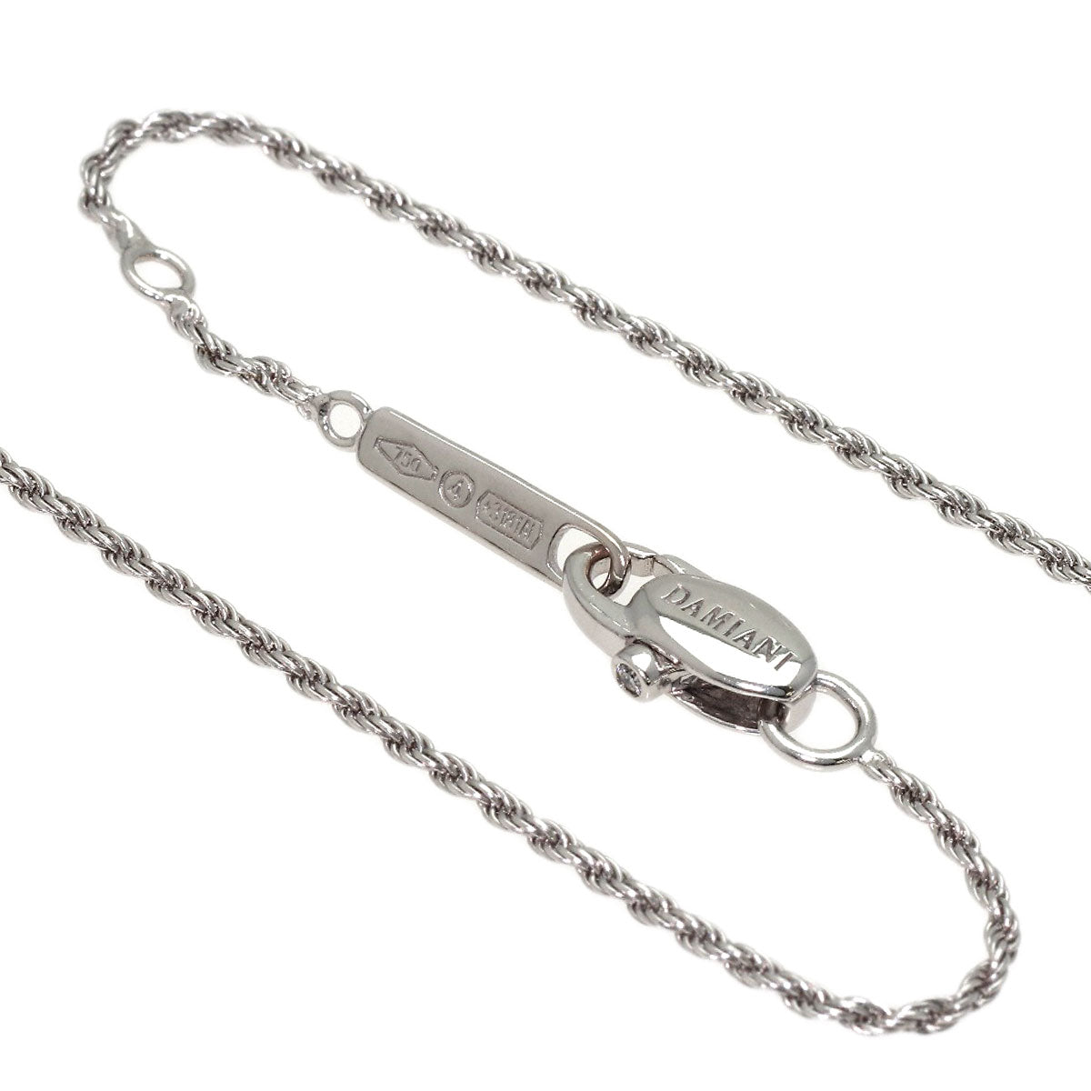 Damiani Belle Epoque S Diamond Necklace K18 White Gold Ladies [Used]