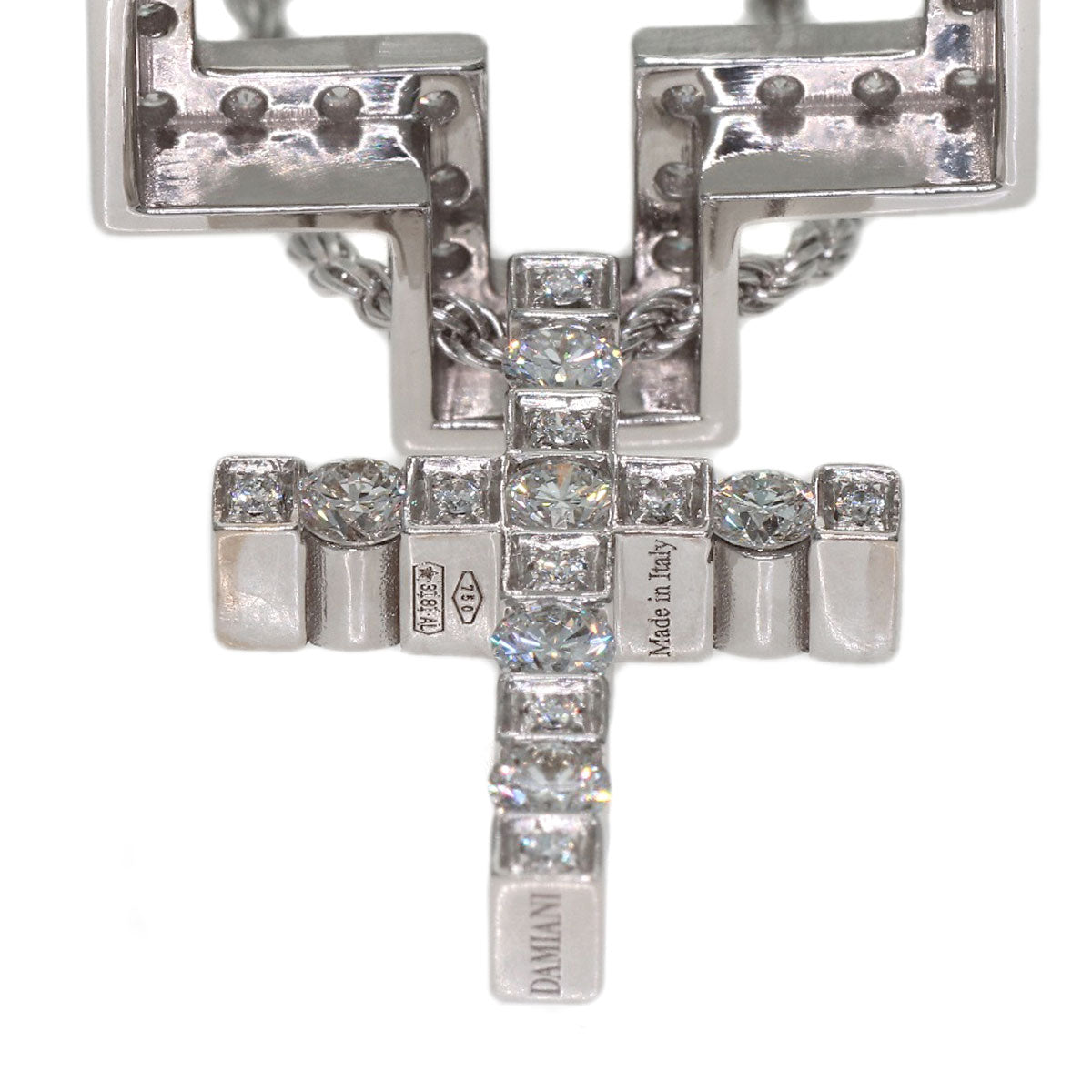 Damiani Belle Epoque S Diamond Necklace K18 White Gold Ladies [Used]