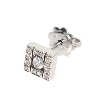 Damiani Belle Epoque Diamond (single earring only) earring K18 White Gold Ladies [Used]