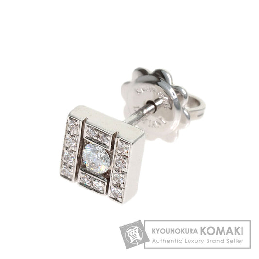 Damiani Belle Epoque Diamond (single earring only) earring K18 White Gold Ladies [Used]