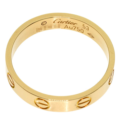 CARTIER love ring #53 Ring K18 Yellow Gold Ladies [Used]