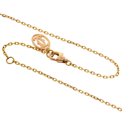 CARTIER Damour Small Model Diamond Necklace K18 Pink Gold Ladies [Used]
