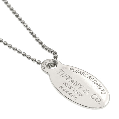 TIFFANY&Co. Return to oval tag Necklace Silver Ladies [Used]