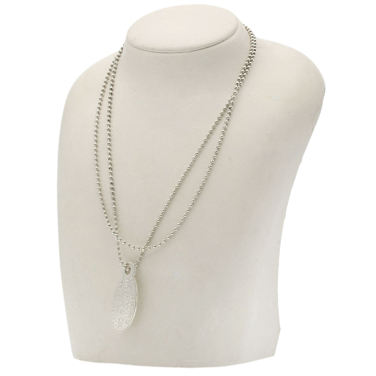 TIFFANY&Co. Return to oval tag Necklace Silver Ladies [Used]