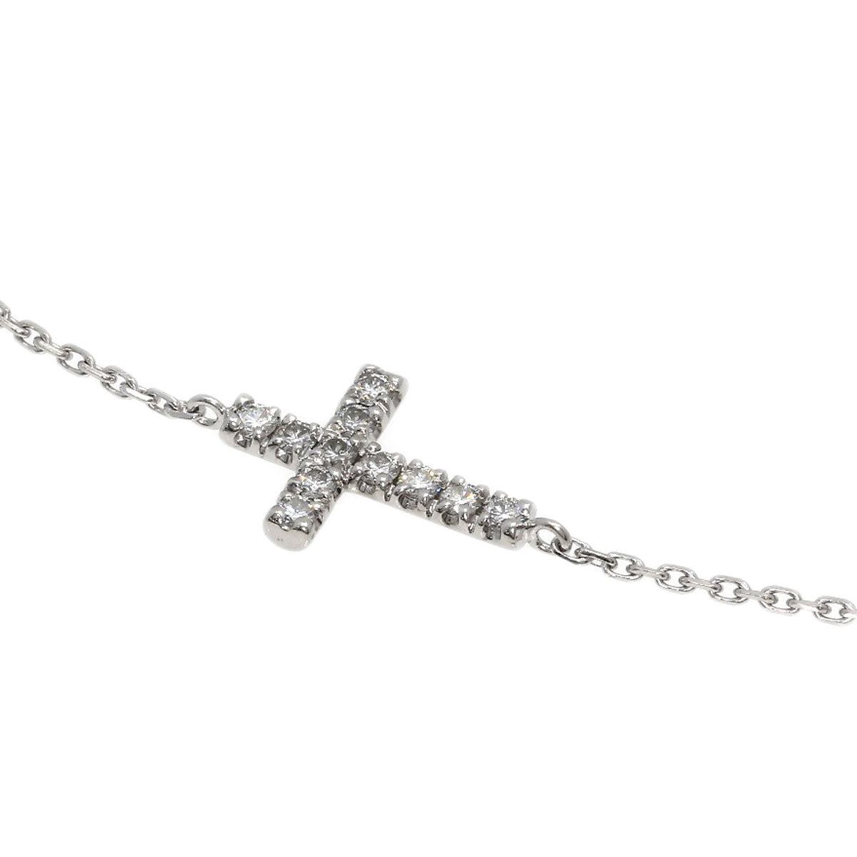 CARTIER Symbol Diamond Bracelet K18 White Gold Ladies [Used]