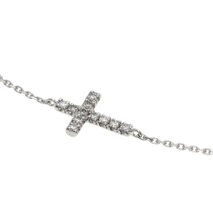 CARTIER Symbol Diamond Bracelet K18 White Gold Ladies [Used]