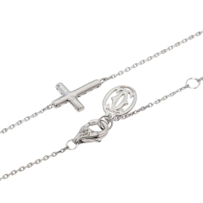 CARTIER Symbol Diamond Bracelet K18 White Gold Ladies [Used]