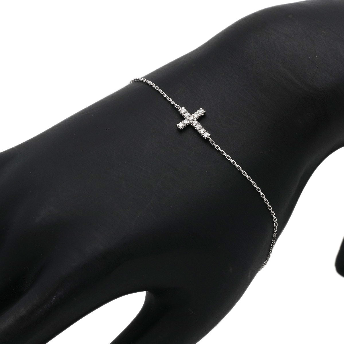 CARTIER Symbol Diamond Bracelet K18 White Gold Ladies [Used]