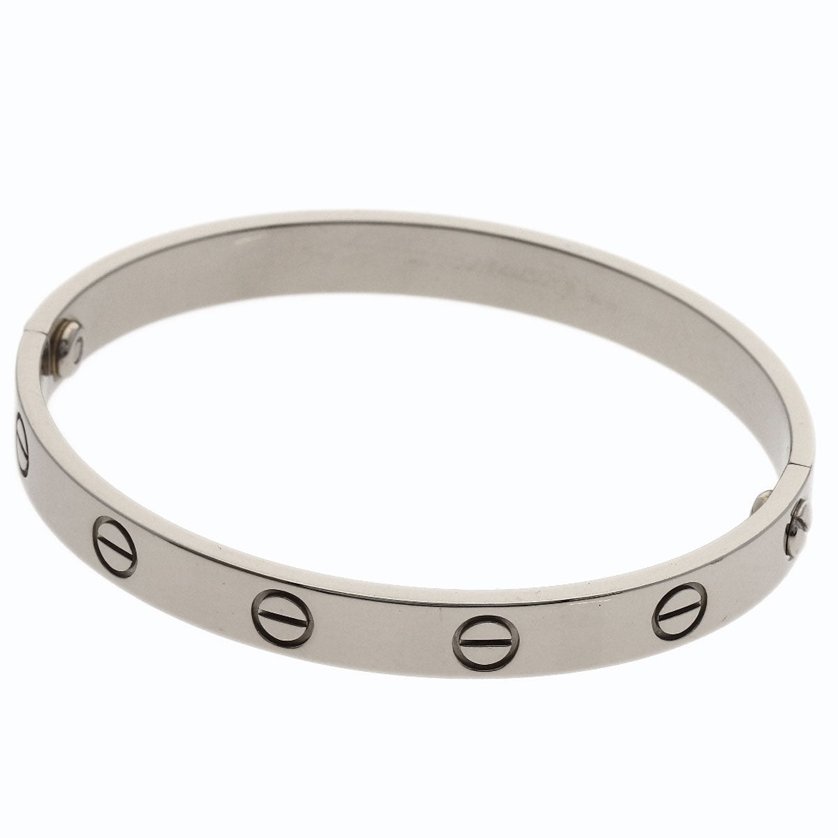 CARTIER LOVE Bracelets #16 No driver Bracelet K18 White Gold Ladies [Used]