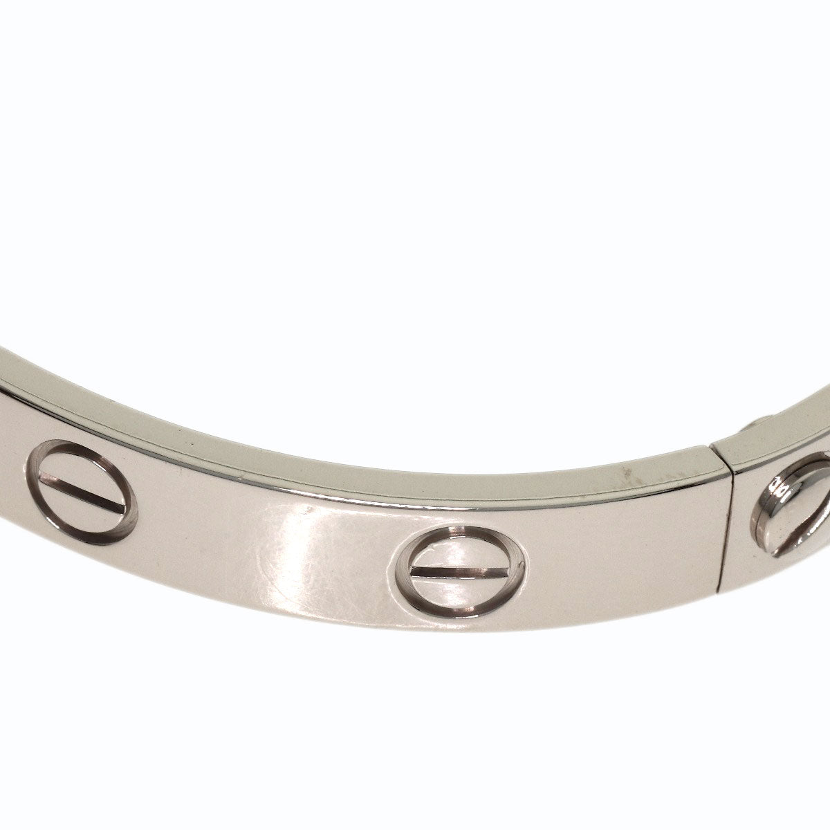 CARTIER LOVE Bracelets #16 No driver Bracelet K18 White Gold Ladies [Used]