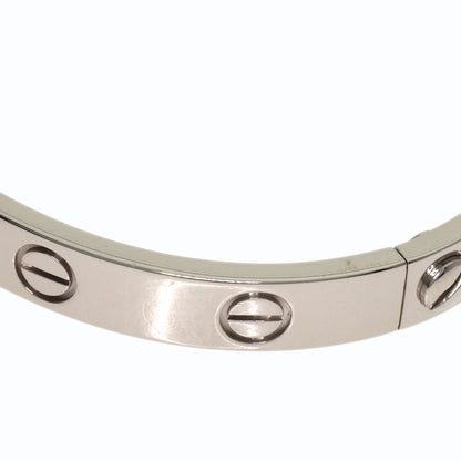 CARTIER LOVE Bracelets #16 No driver Bracelet K18 White Gold Ladies [Used]