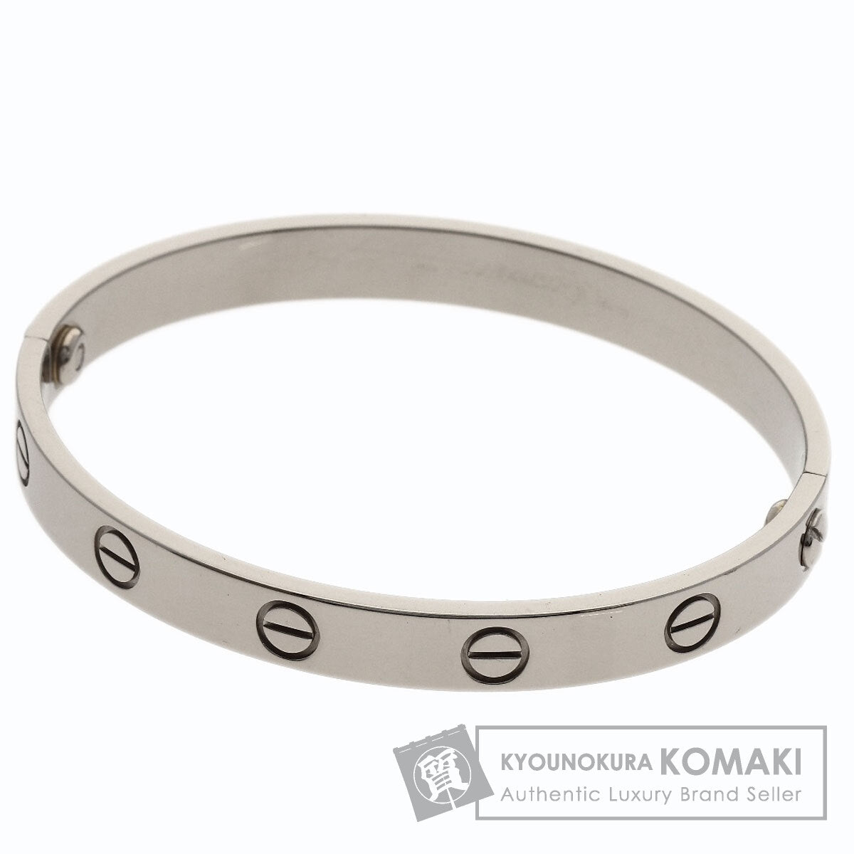 CARTIER LOVE Bracelets #16 No driver Bracelet K18 White Gold Ladies [Used]