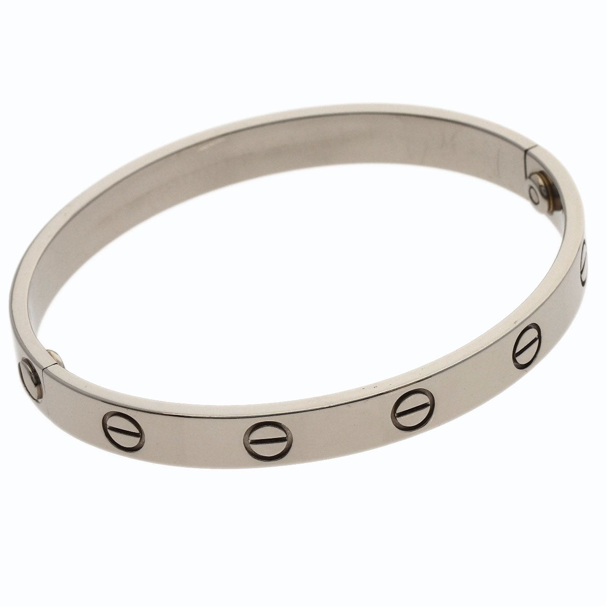 CARTIER LOVE Bracelets #16 No driver Bracelet K18 White Gold Ladies [Used]