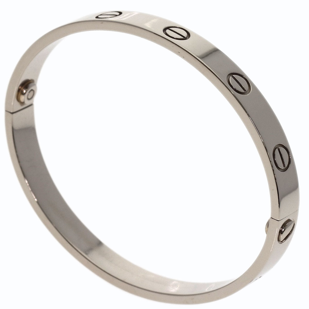 CARTIER LOVE Bracelets #16 No driver Bracelet K18 White Gold Ladies [Used]