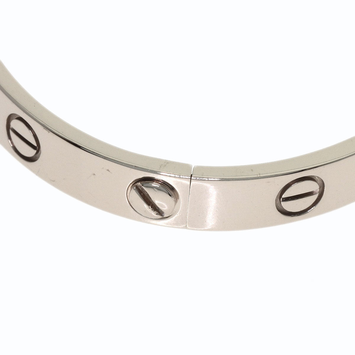 CARTIER LOVE Bracelets #16 No driver Bracelet K18 White Gold Ladies [Used]