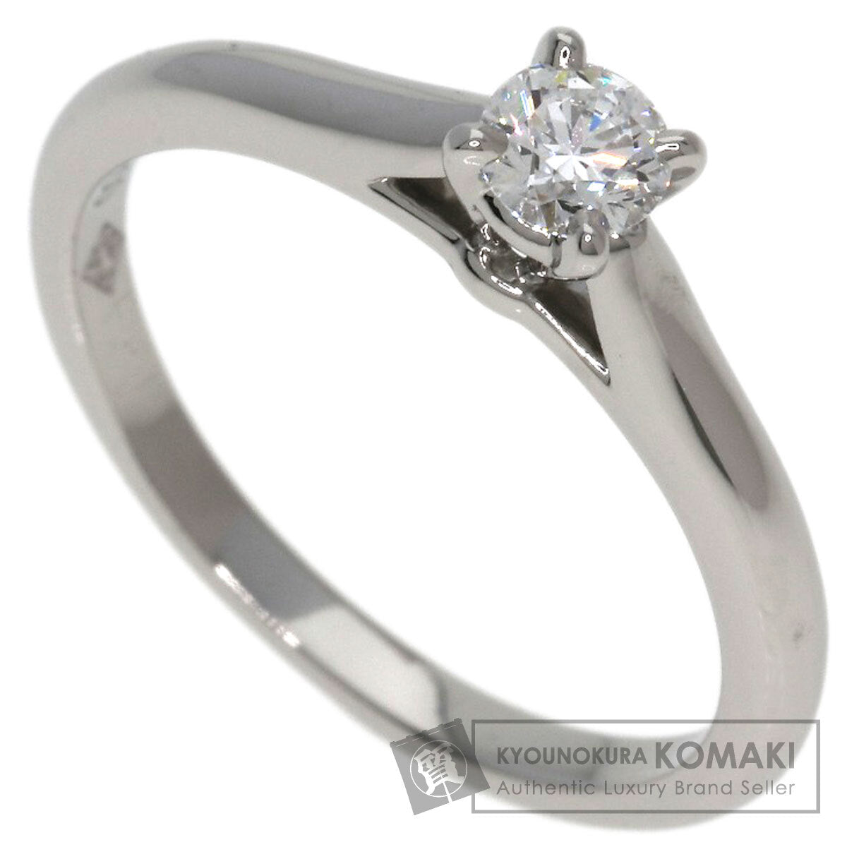 CARTIER Solitaire Diamond # 49 Ring Platinum PT950 Ladies [Used]