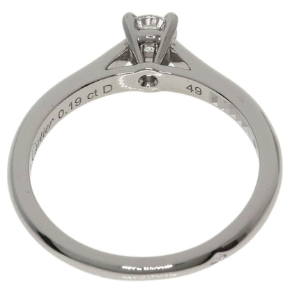 CARTIER Solitaire Diamond # 49 Ring Platinum PT950 Ladies [Used]