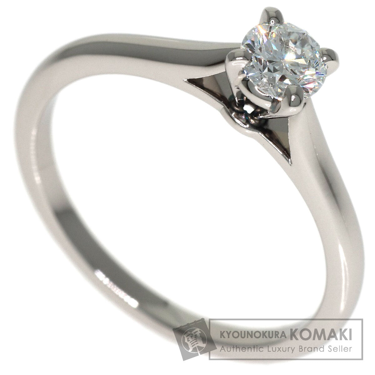 CARTIER Solitaire Diamond D-VS1-VG #47 Ring Platinum PT950 Ladies [Used]