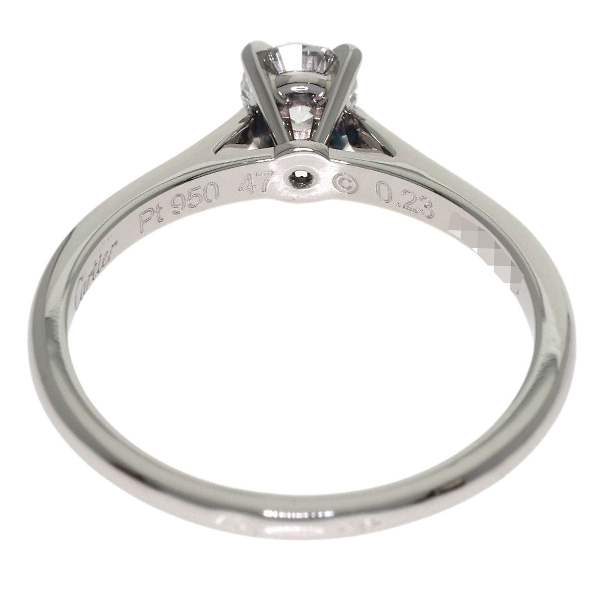 CARTIER Solitaire Diamond D-VS1-VG #47 Ring Platinum PT950 Ladies [Used]