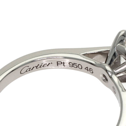 CARTIER Solitaire 1P Diamond #46 Ring Platinum PT950 Ladies [Used]