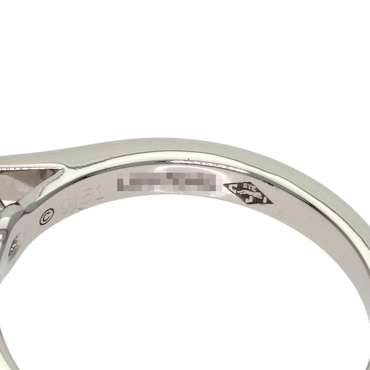 CARTIER Solitaire 1P Diamond #46 Ring Platinum PT950 Ladies [Used]