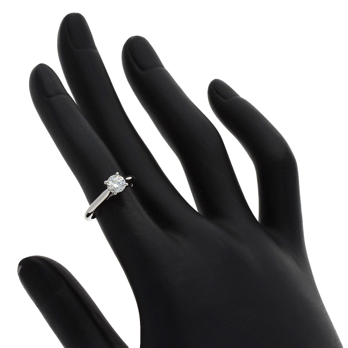 CARTIER Solitaire 1P Diamond #46 Ring Platinum PT950 Ladies [Used]