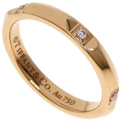TIFFANY&Co. True Band Ring Diamond Ring K18 Pink Gold Ladies [Used]