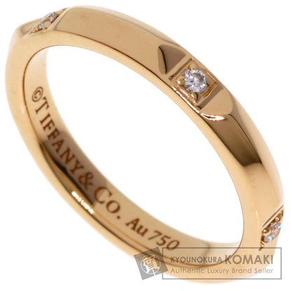 TIFFANY&Co. True Band Ring Diamond Ring K18 Pink Gold Ladies [Used]