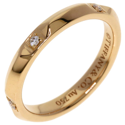 TIFFANY&Co. True Band Ring Diamond Ring K18 Pink Gold Ladies [Used]