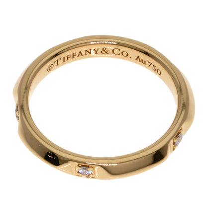 TIFFANY&Co. True Band Ring Diamond Ring K18 Pink Gold Ladies [Used]