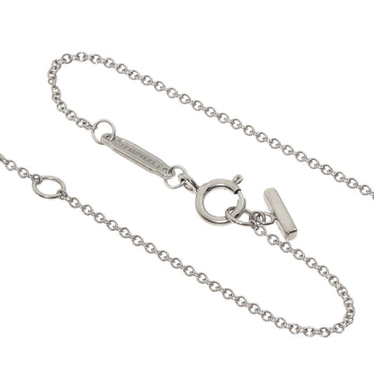 TIFFANY&Co. T smile small Necklace K18 White Gold Ladies [Used]