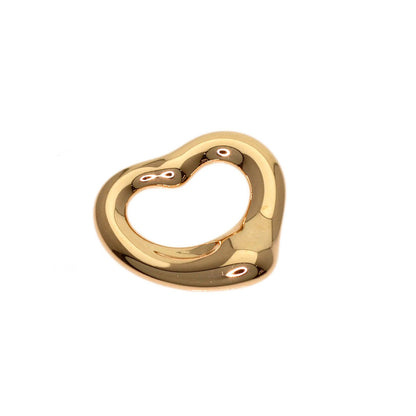 TIFFANY&Co. Open heart Pendant top K18 Pink Gold Ladies [Used]