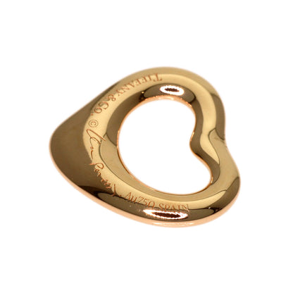 TIFFANY&Co. Open heart Pendant top K18 Pink Gold Ladies [Used]