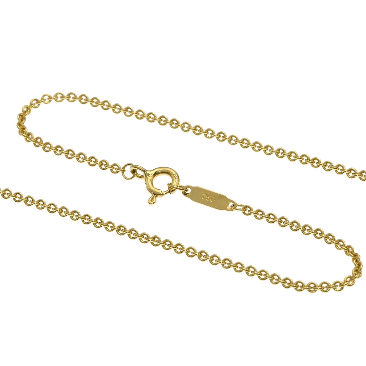 TIFFANY&Co. Notes Heart Necklace K18 Yellow Gold Ladies [Used]