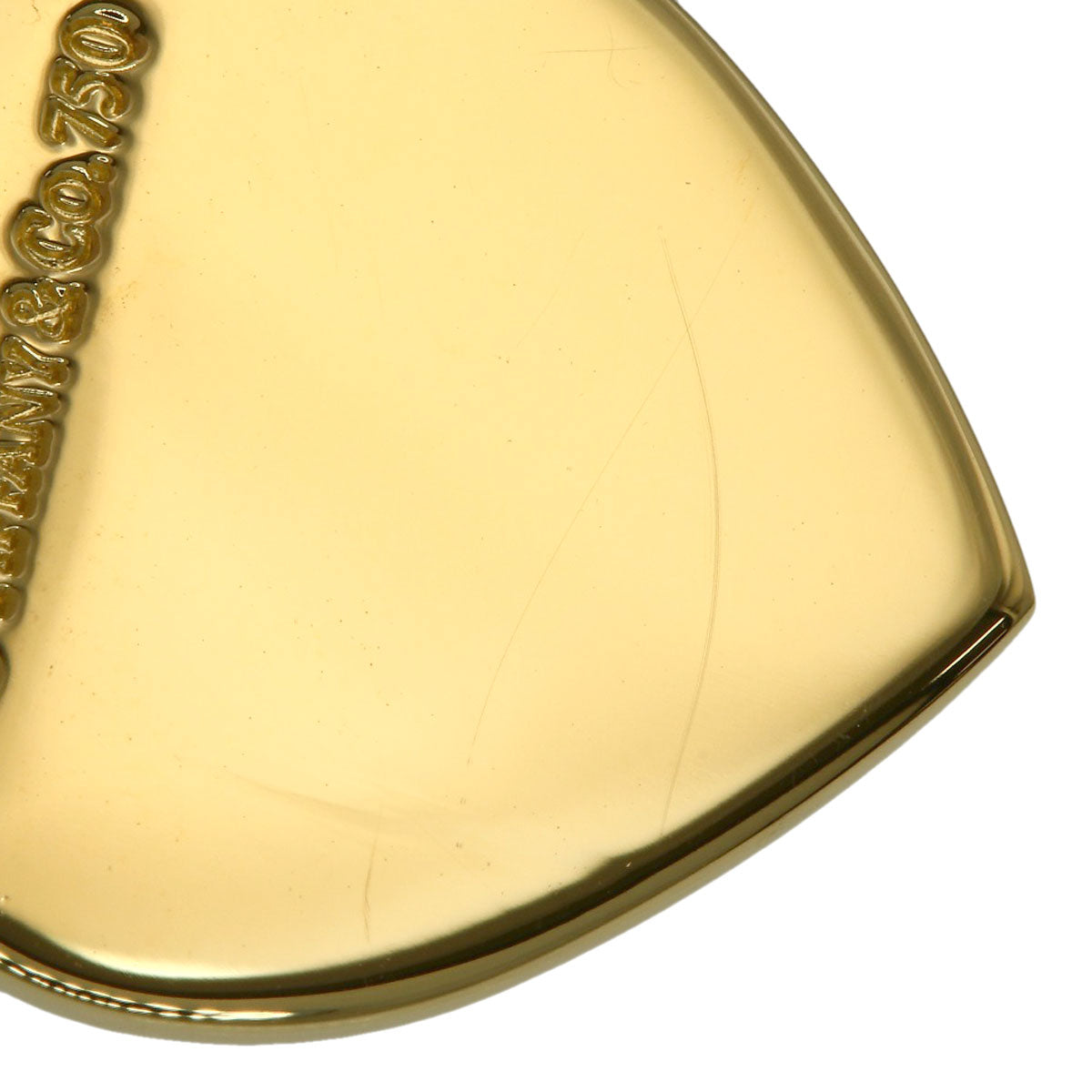 TIFFANY&Co. Notes Heart Necklace K18 Yellow Gold Ladies [Used]