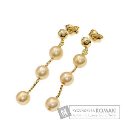 TASAKI Station Drop Pearl Pearl earring K18 Yellow Gold Ladies [Used]