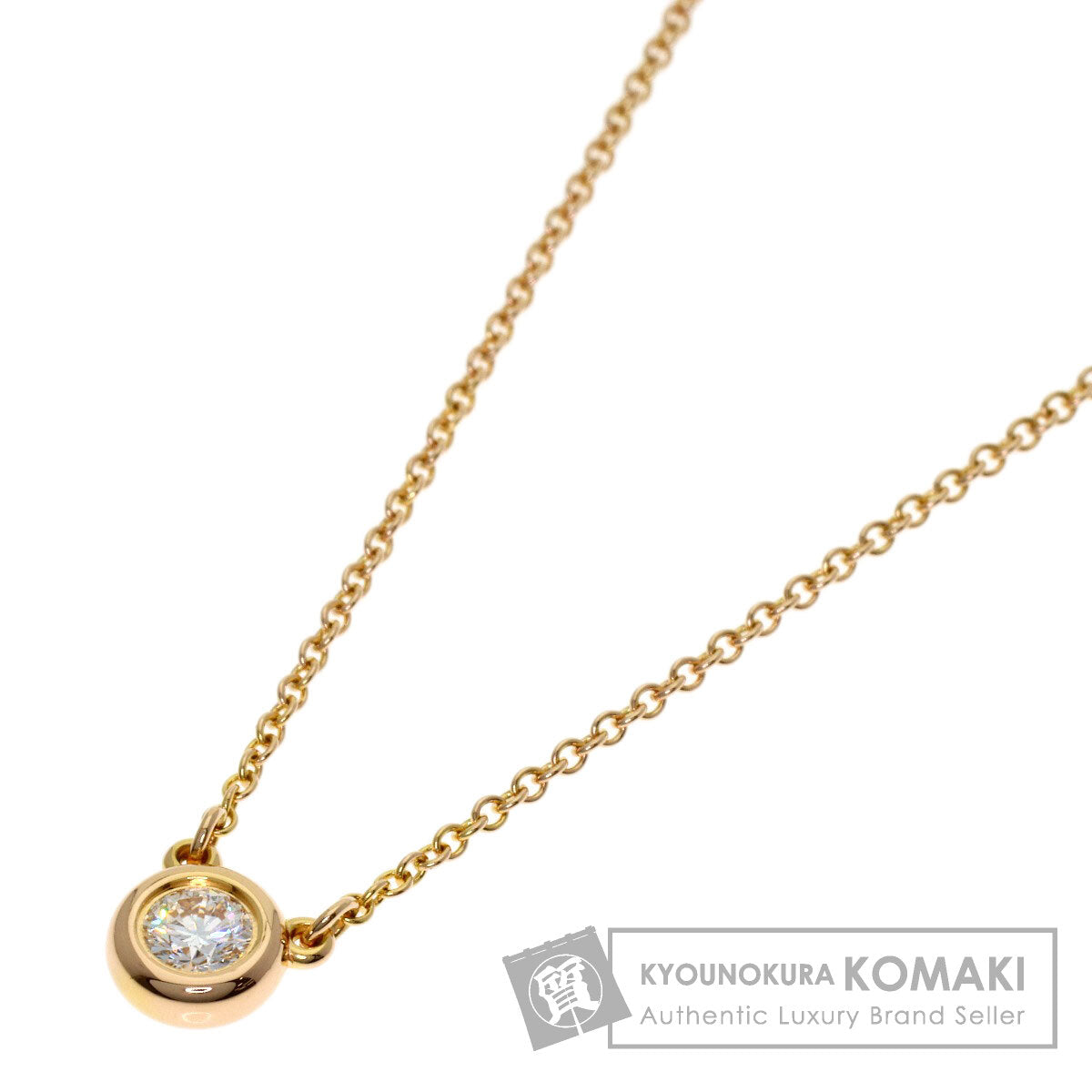 TIFFANY&Co. By The Yard Diamond Necklace K18 Pink Gold Ladies [Used]