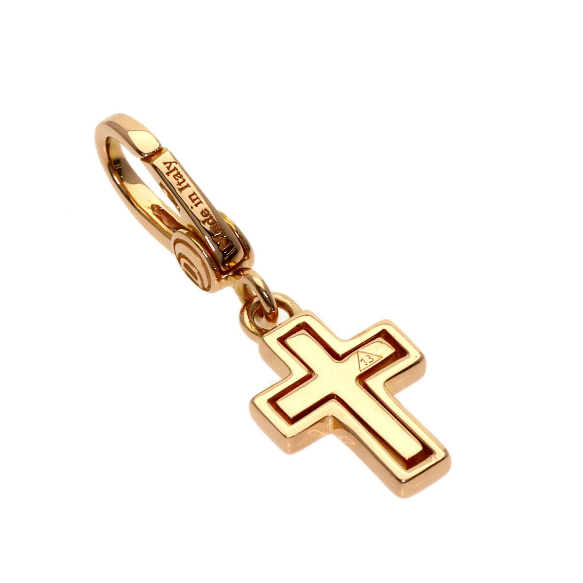 Damiani Belle Epoque XXS Diamond Pendant top K18 Pink Gold Ladies [Used]