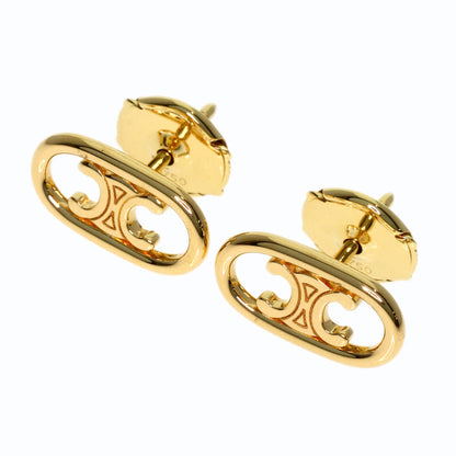 CELINE Maillon Triomphe Studs earring K18 Yellow Gold Ladies [Used]