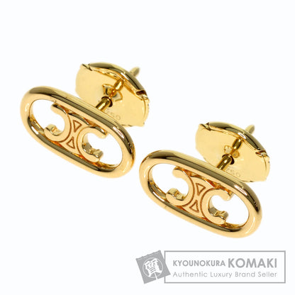 CELINE Maillon Triomphe Studs earring K18 Yellow Gold Ladies [Used]