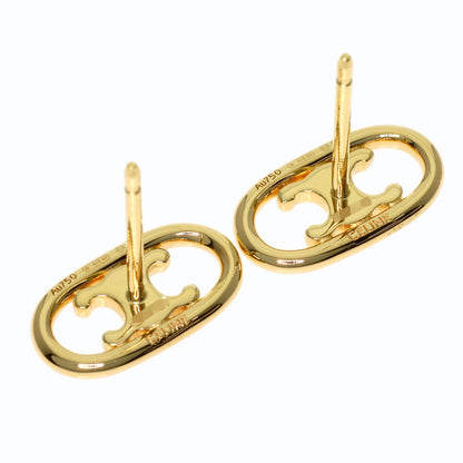 CELINE Maillon Triomphe Studs earring K18 Yellow Gold Ladies [Used]