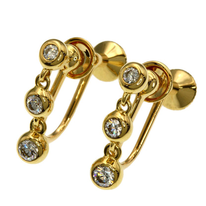 TASAKI Diamond Earring K18 Yellow Gold Ladies [Used]