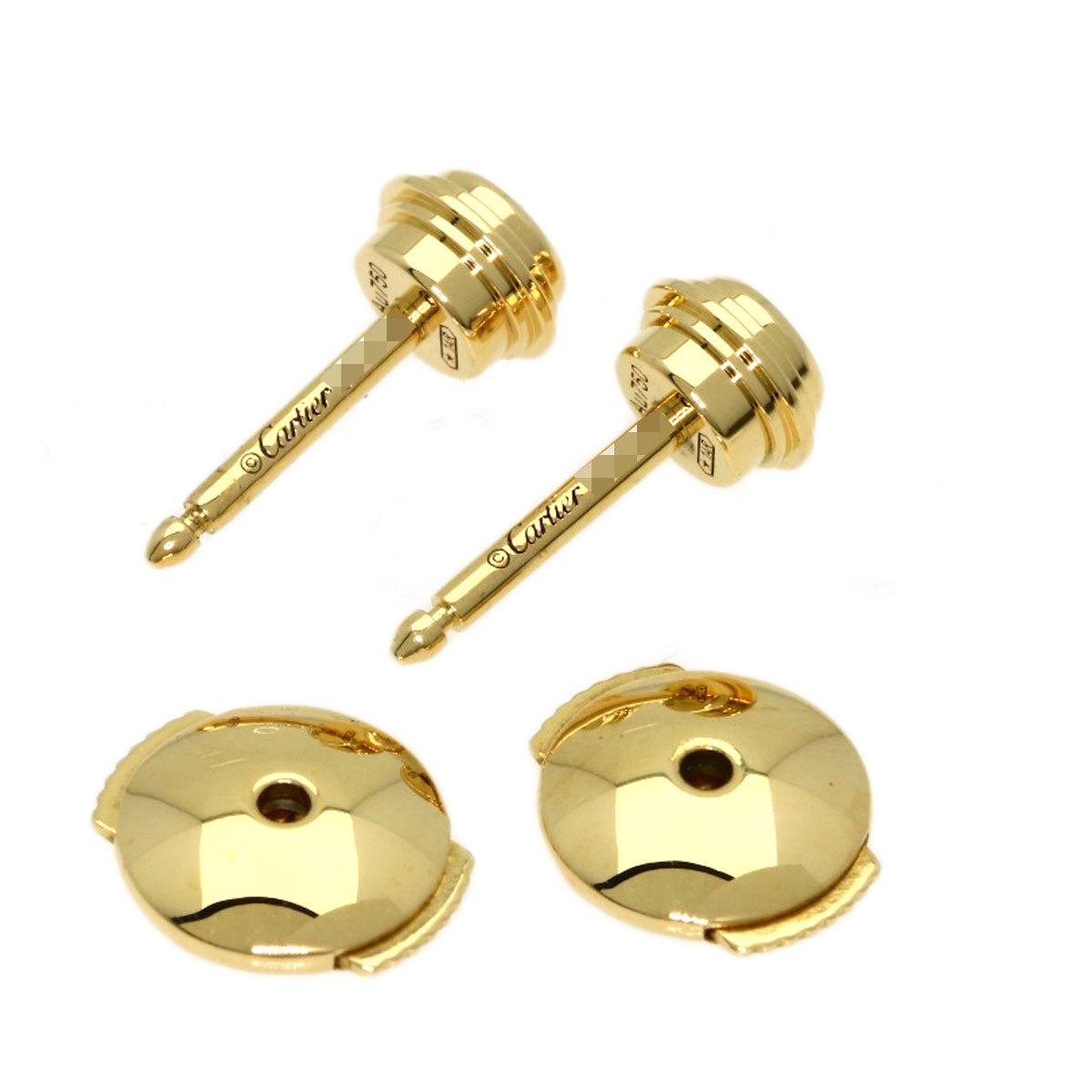 CARTIER Damour Medium Diamond earring K18 Yellow Gold Ladies [Used]