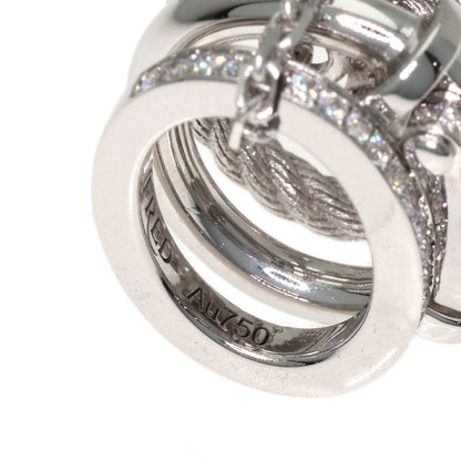 FRED Force 10 Diamond Necklace K18 White Gold Ladies [Used]